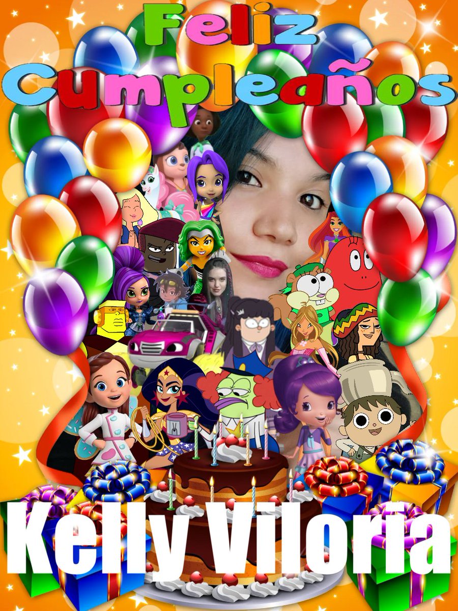 Camelo2017's tweet image. Feliz cumpleaños @Kelly_Vyc que dios te bendiga y que todos tus deseos se hagan realidad. Felicidades.
#ButterbeansCafe #MujerMaravilla #BobEsponja #StevenUniverse #ElEdificioWayne #RositaFresitaAventurasEnTuttiFrutti #WinxClub #DramaTotalPresentaCarreraAlucinante