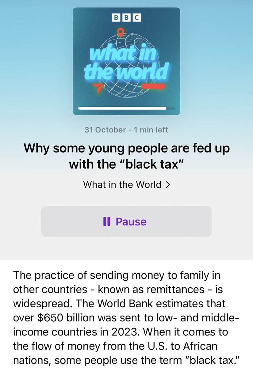 kate_stockings's tweet image. Some new #geographyteacher subject knowledge for me from this podcast. Really interesting discussion of the concept of a ‘black tax’ &amp;amp; the moral obligation many feel to send remittances to family members. 

bbc.co.uk/programmes/w3c…
