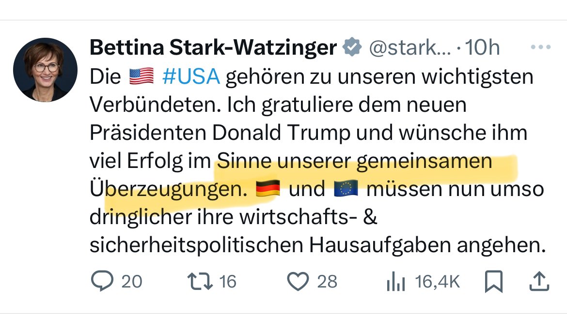 So zeigt manche noch nach 3 Jahren im Amt, dass dafür von Anfang an nicht geeignet war.
Welche gemeinsame Überzeugungen hat eine Wissenschaftsministerin mit einem Wissenschaftsfeind und notorischen Lügner.