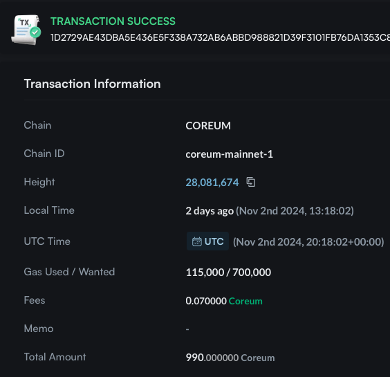 Congrats again to <a href="/no1christhomas/">Chris Thomas</a> for winning our last Competition!

More opportunities to win a 💰 of $COREUM on the way!
