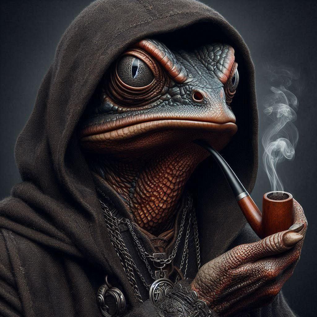 BLESSED SMOKING CHICKEN FROG tweet media