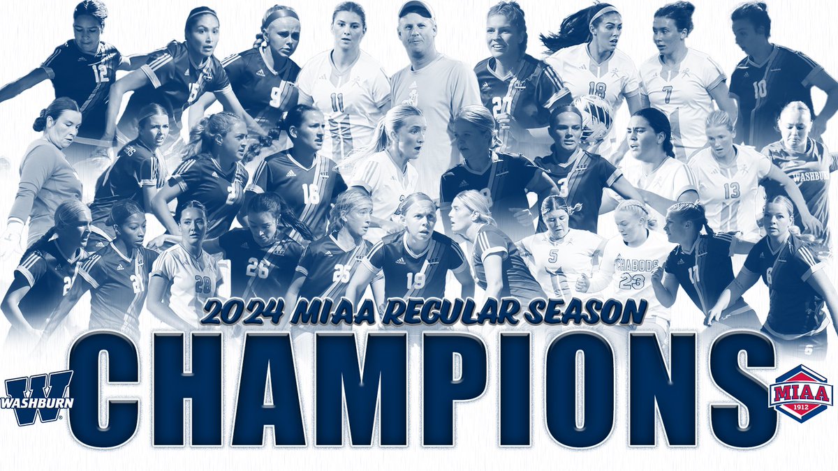 Your 2024 <a href="/TheMIAA/">The MIAA</a> Regular Season Champion <a href="/IchabodWSOC/">Washburn Soccer</a> ❗️🏆 #GoBods