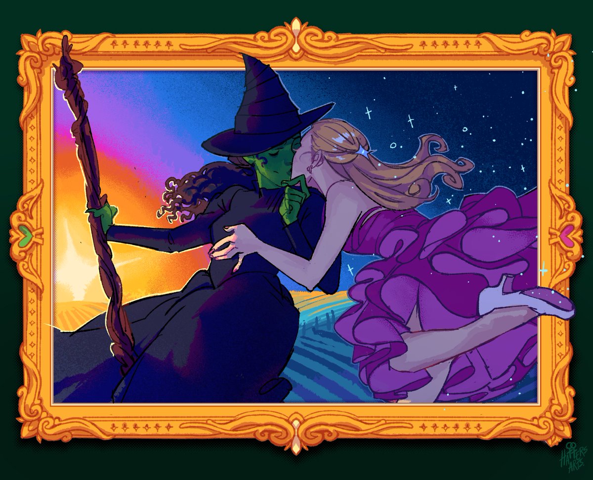 hattersarts's tweet image. kiss me goodbye, im defying gravity