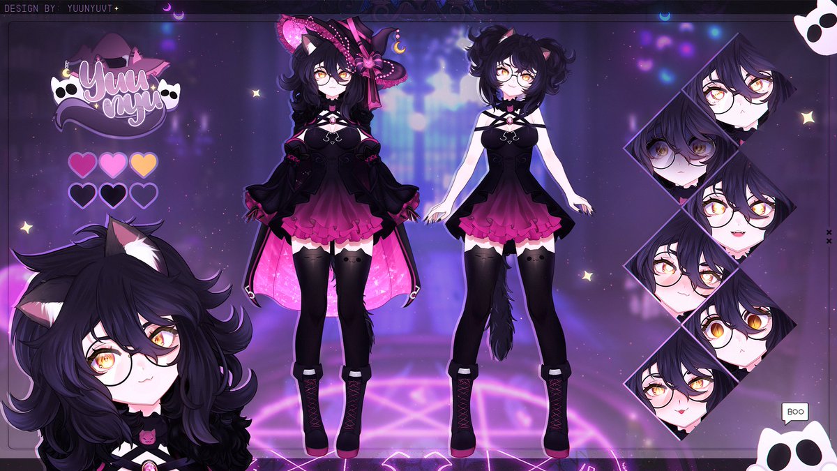 YuunyuVT's tweet image. Yuunyu Mysticlaw: The Nekomancer 🔮👻
• Ref Sheet 
◦ Social: beacons.ai/yuunyu
◦ Art tag: #YuunyART ◦ Live tag: #YuunyLIVE