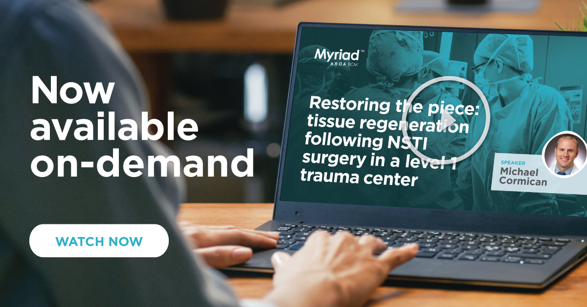 Dr. Michael Cormican recently joined us to share insights on surgical strategies for managing NSTIs.​

If you missed the live webinar, access the recorded session on demand.

Click the link below: loom.ly/GMCtCxU

#medicalwebinar #ECM #NSTI #myriad #reconstruction
