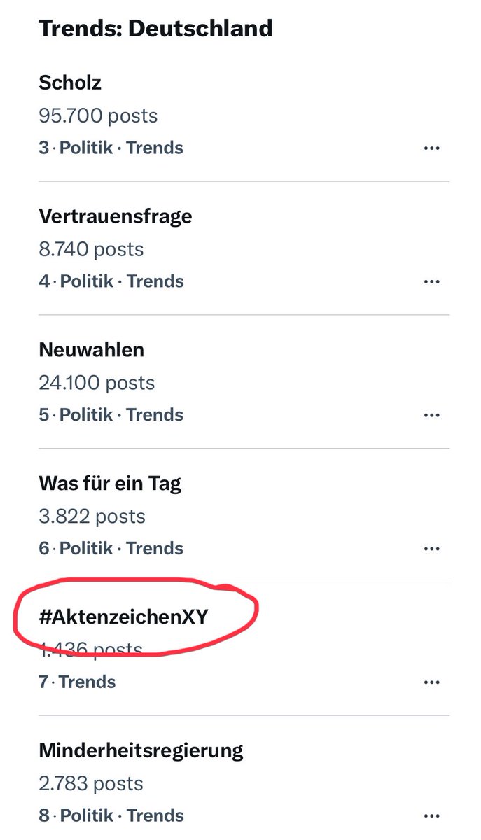 Das ging jetzt aber schnell, sie suchen wohl schon die Regierungsmitglieder zwecks verdienter Anklage 😳😊

#Ampel #AmpelAus #Vertrauensfrage #Neuwahlen #Scholz #Lindner