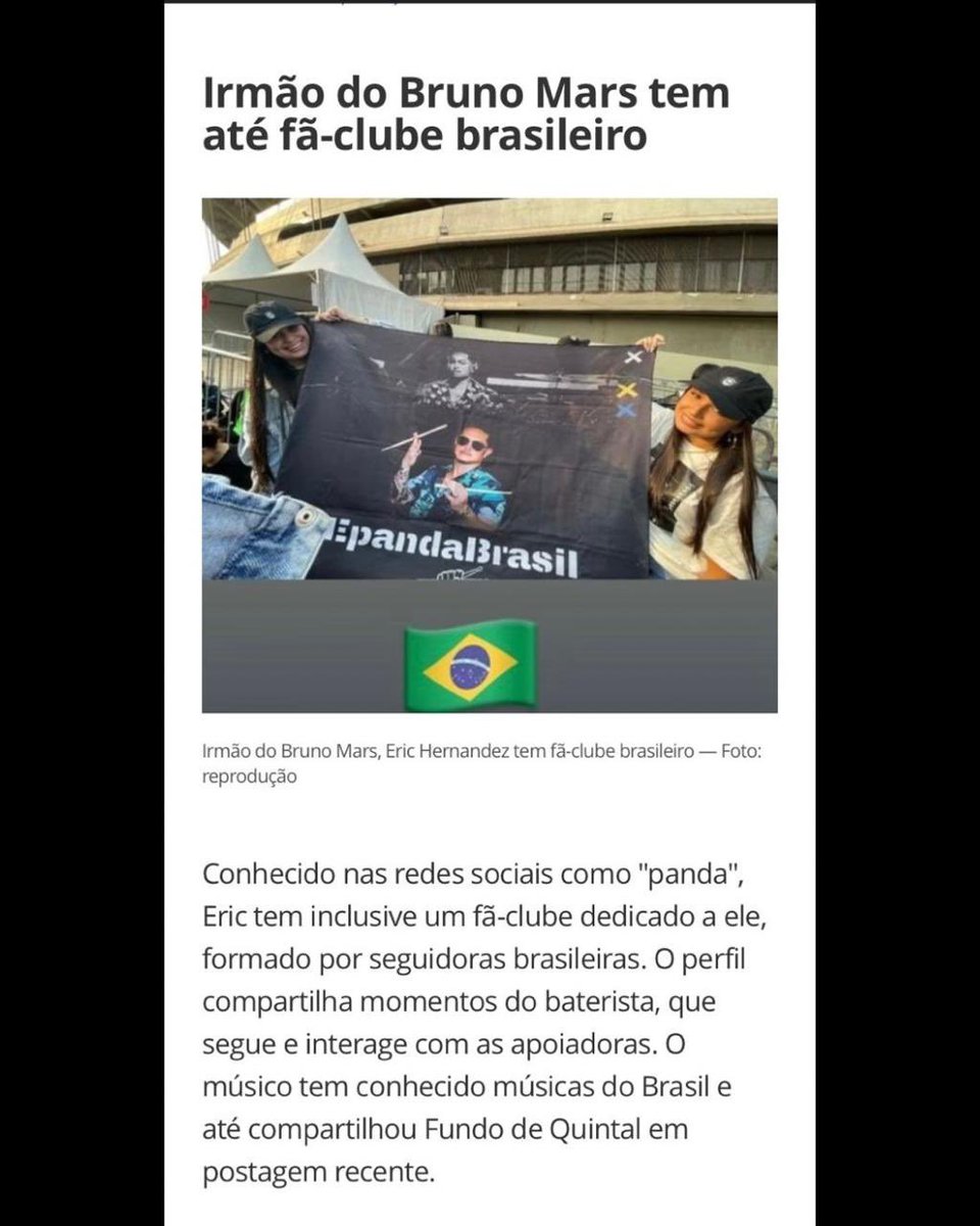 EpandaBrasil's tweet photo. Fomos 3 vezes citadas em matérias sobre o E-Panda no @gshow e agora fomos destaques em uma matéria na @billboardBr 
Estamos imensamente felizes por isso✨🐼🥁✨ https://t.co/rrsXfjzi5P