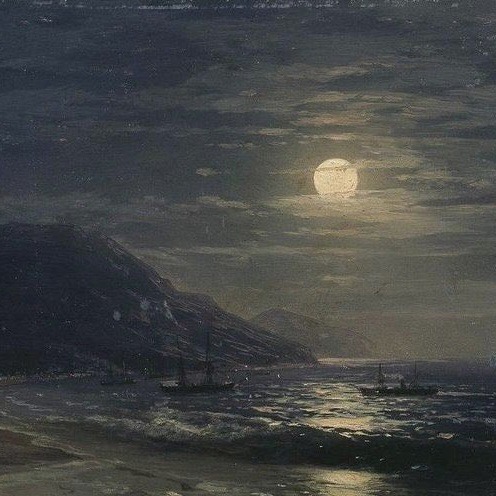 solisolsoli's tweet image. The Full Moon in Paintings