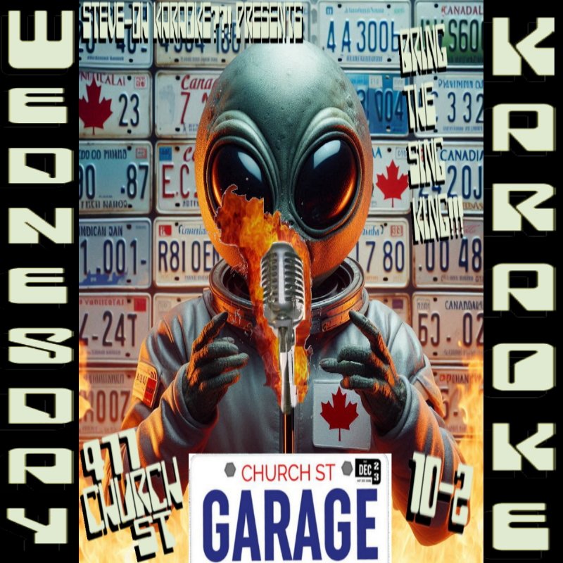 savage7's tweet photo. WednesdayWednesdayWednesday!!!
Wednesday Karaoke @ Church Street Garage w\Steve-Oh??!
BRING YUR SING KING!!! 
Fav's can be found @ www.karaokenerdsdotcom !!!
477 Church St. 10-2

#steveokaraoke #churchstreetgarage #lgbtq2karaoke #wednesdaykaraoke

https://t.co/IBVULiwNCL https://t.co/CdlaznU22n