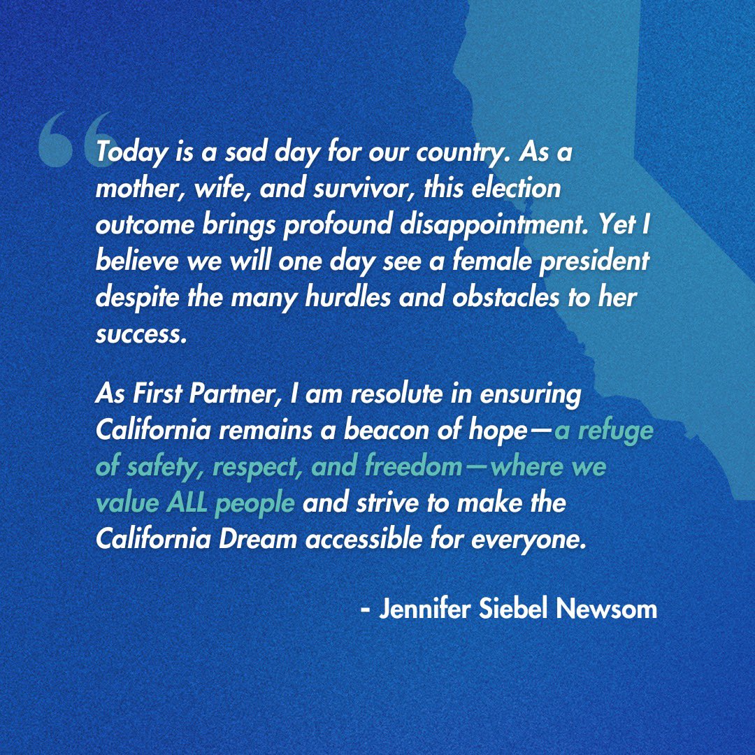 Today is a sad day for our country, but California remains a beacon of hope.