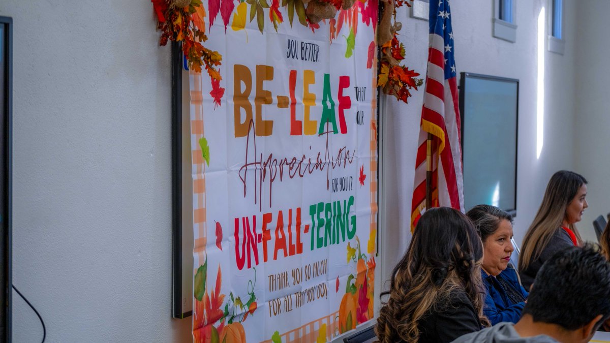 PomonaUnified's tweet photo. You better BE-LEAF that we Appreciate our Parents! On Wednesday, November 6, during our Parent Leads Meeting, we thanked all of our families for supporting the education of our scholars! https://t.co/FKed73y5PM #studentsuccessisoursuccess https://t.co/cieZJDPLpL