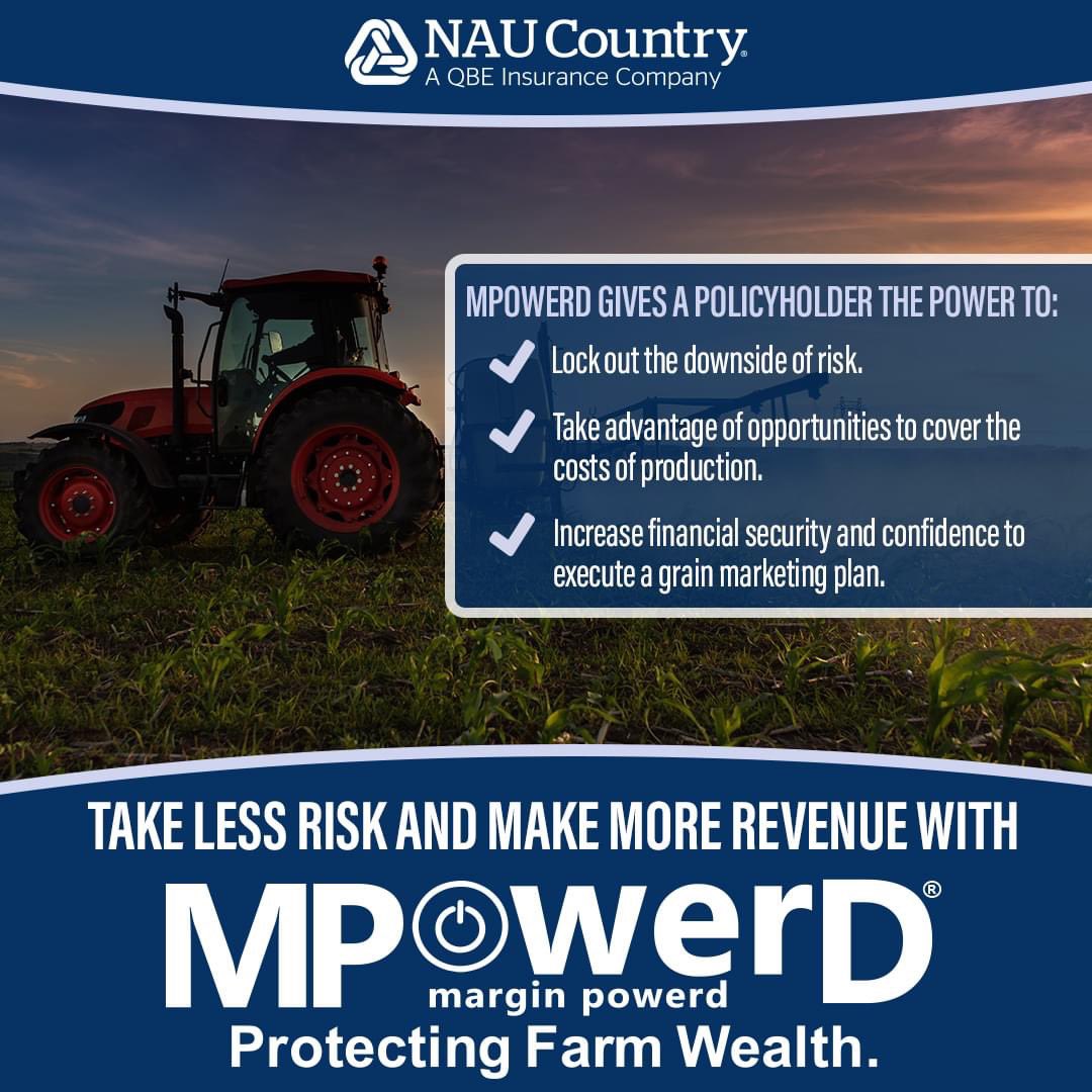 naucountry's tweet image. Reach out to your NAU Country Representative or learn more about MPowerD today naucountry.com/products/priva…. 
#CropInsurance #MPowerD #MarginProtection #Agriculture