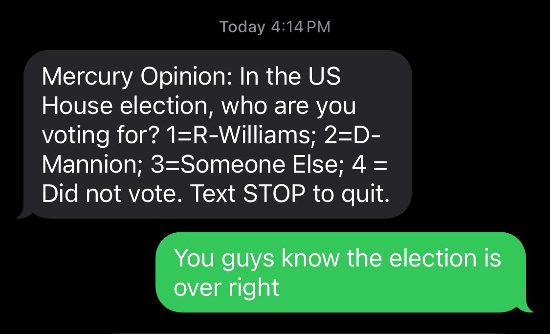 The polling will continue until morale improves
