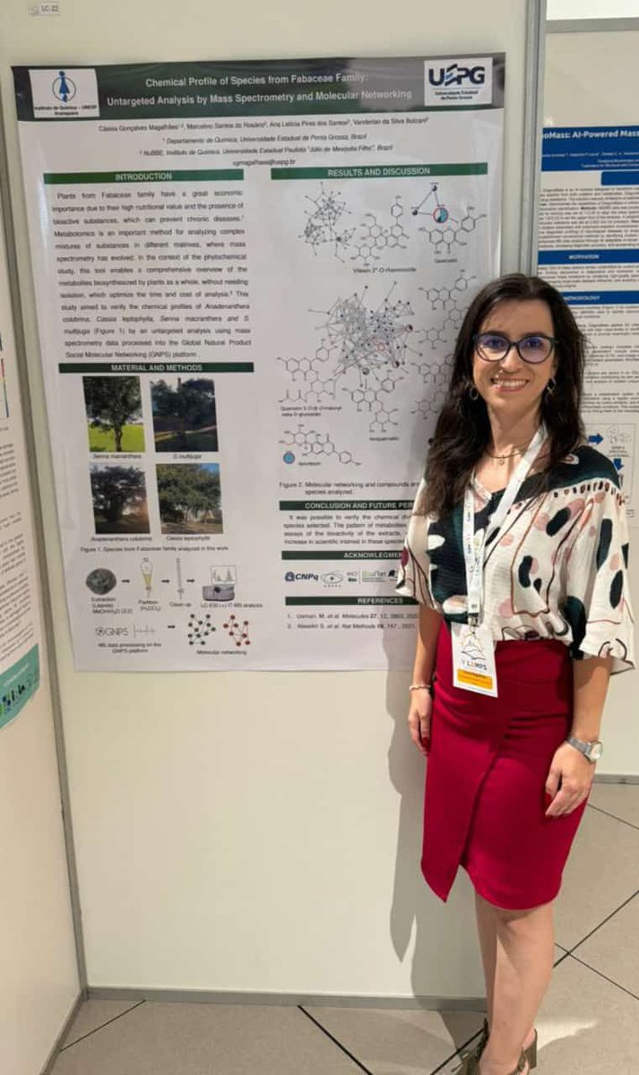 NuBBE_unesp's tweet image. 🇺🇾 Os alunos Cássia Magalhães, Iago Canet, Júlia Tanaka, Juliane Maciel, Lucas Moura , Marcelino Santos e Rafaela Ribeiro apresentaram seus trabalhos sobre metabolômica de fungos e plantas e representaram nosso grupo de pesquisa no V LAMPS em Montevideo. 🔬 #NuBBE  #Montevideo