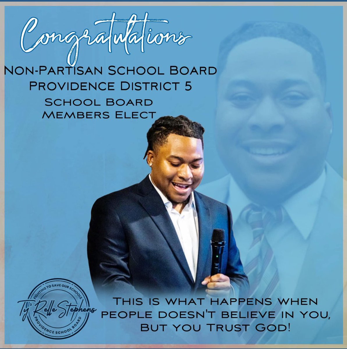 TyR_Stephens's tweet image. Someone made this flyer for me, and I love it because it’s so true! 💯 Thank you to all my supporters for making this possible. #WeWon #4MoreYears #EducationMatters