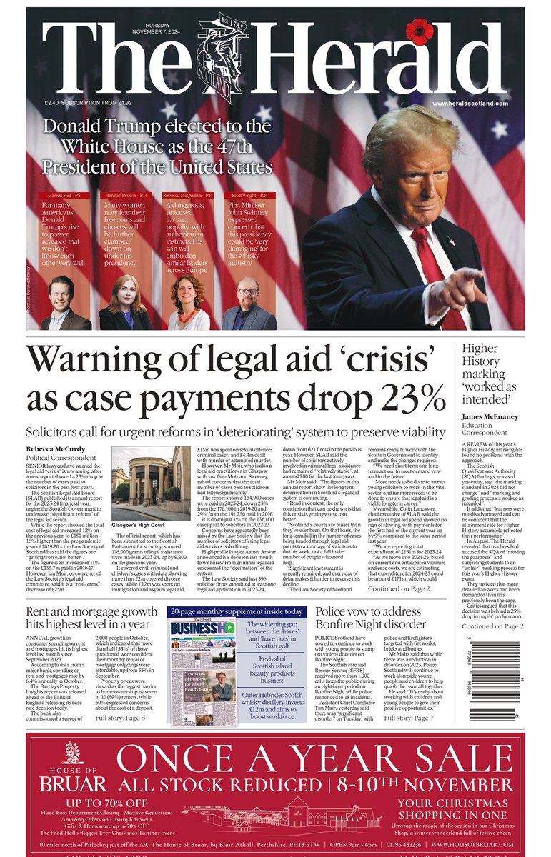 Mike McKenzie (@broadsheetmike) on Twitter photo Went full America for <a href="/heraldscotland/">The Herald</a> front tomorrow. We've <a href="/stell_garrett/">Garrett Stell</a> <a href="/HannahMargBrown/">Hannah Brown</a> <a href="/BecMcQ/">Rebecca McQuillan</a> and <a href="/ScottWWright/">Scott Wright</a> having their say on <a href="/realDonaldTrump/">Donald J. Trump</a> returning to the White House Went full America for <a href="/heraldscotland/">The Herald</a> front tomorrow. We've <a href="/stell_garrett/">Garrett Stell</a> <a href="/HannahMargBrown/">Hannah Brown</a> <a href="/BecMcQ/">Rebecca McQuillan</a> and <a href="/ScottWWright/">Scott Wright</a> having their say on <a href="/realDonaldTrump/">Donald J. Trump</a> returning to the White House