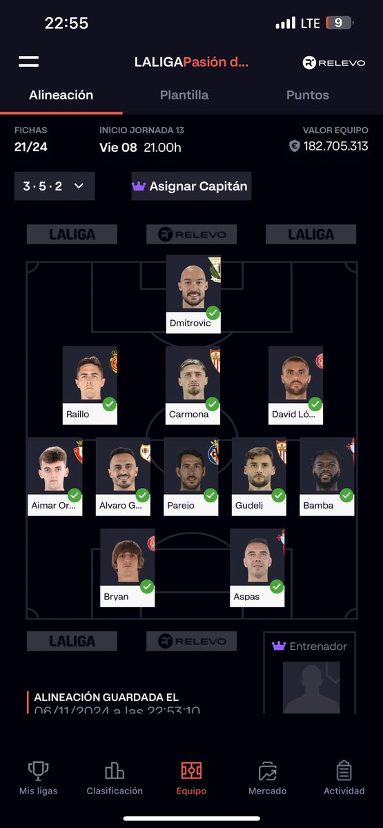 Sergiorm2828's tweet photo. Qué cambios me recomiendan? Formación?

Banquillo:

Defensas - Pedrosa / Perraud

Delantero - Toni Martinez / Carles Perez / Veliz

@futbol_fantasy @ElBielsaFantasy @GuiaLaLiga @AnaliticaLaLiga @fantasy https://t.co/wQntQrFxM1