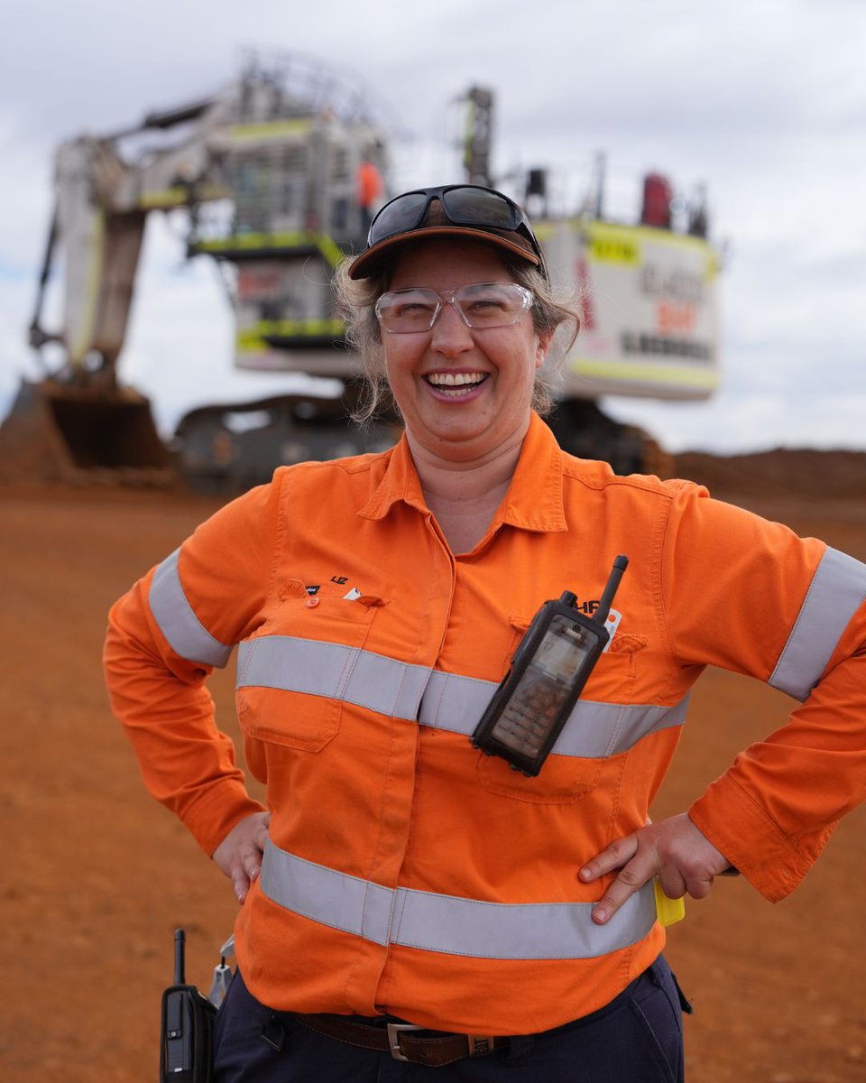 bhp's tweet photo. Introducing Liz, an Electrical Supervisor. She takes great pride in working with the region's first electric excavator, now functional at Yandi, Western Australia.
👉 https://t.co/JYRO8fe5sh
#ElectricDigger #WesternAustralia https://t.co/oeCiLsp5HG