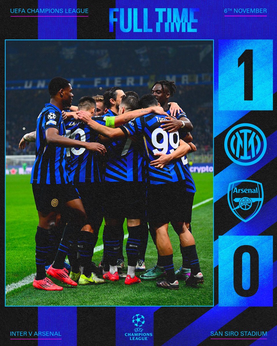Inter_ar's tweet photo. انتصار ثـــمـــيـــن داخل الديار 🖤💙

#إنتر_أرسنال 1⃣➖0⃣
#دوري_أبطال_أوروبا | #فورزا_إنتر https://t.co/xBLvJkrtdJ