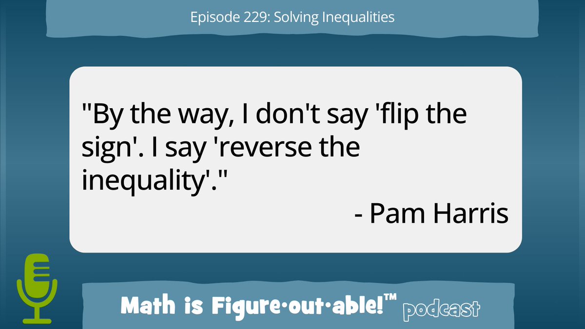One of the ways we keep students in reasoning land is to be careful and deliberate about the way we say things.

bit.ly/mathpcast124

#MathIsFigureOutAble #MTBoS #ITeachMath #MathEd