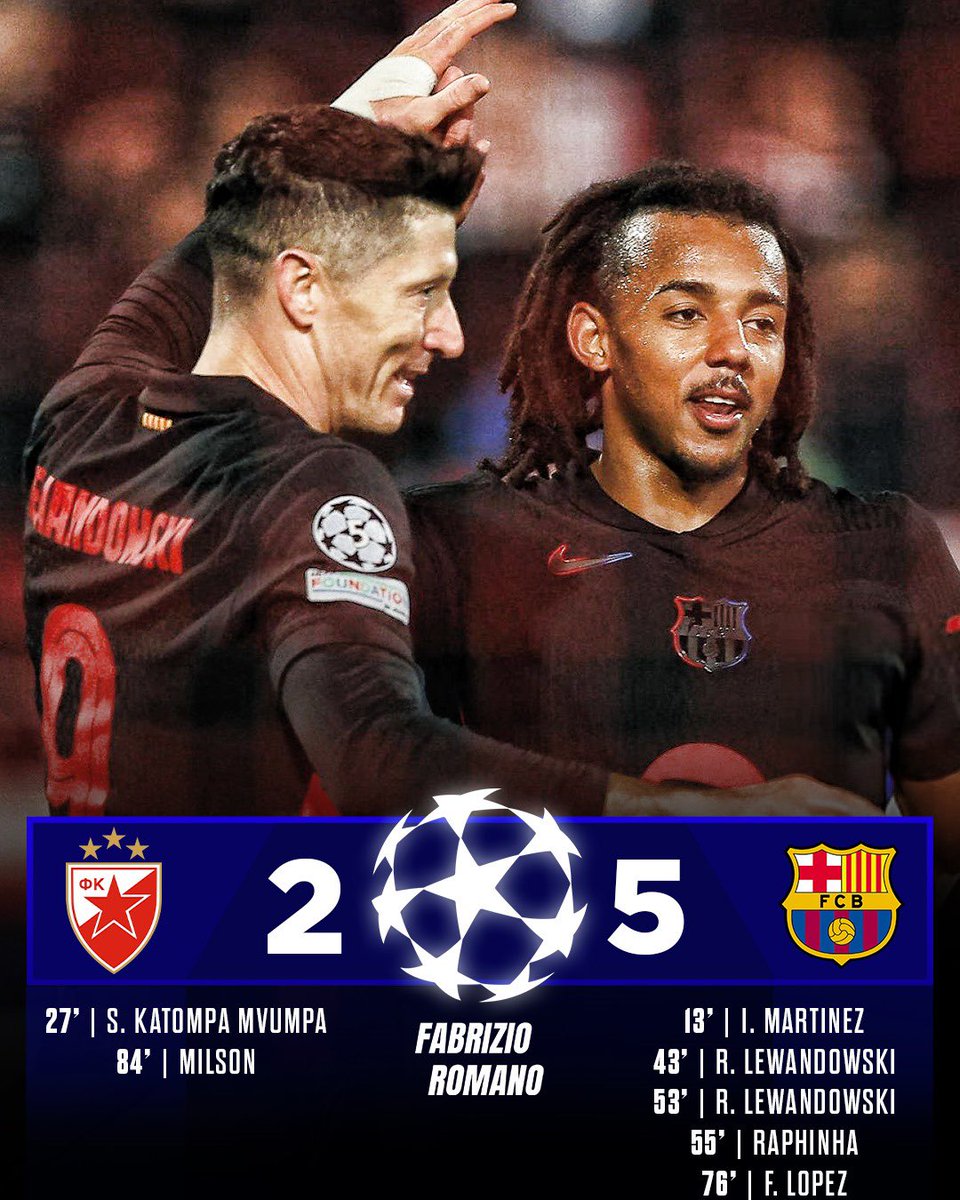 FabrizioRomano's tweet image. Barcelona make it five again! 🔵🔴🌪️