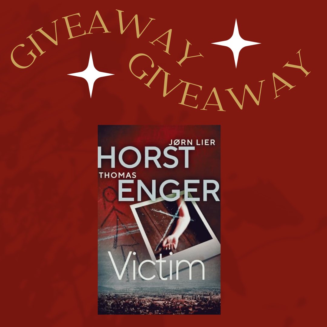 🎉#BOOKGIVEAWAY🎉

VICTIM
Jørn Lier Horst and Thomas Enger

Thank to <a href="/OrendaBooks/">Karen Sullivan 🇺🇦🇨🇦🇬🇧</a> and <a href="/RandomTTours/">Random Things Tours 🇺🇦</a> I have one copy of this thrilling book to #giveaway

To enter like, RT, follow, tag a friend 

Extra entries on my IG &amp; FB pages

T&amp;C’s in comments. #BookTwitter #Competition #Win