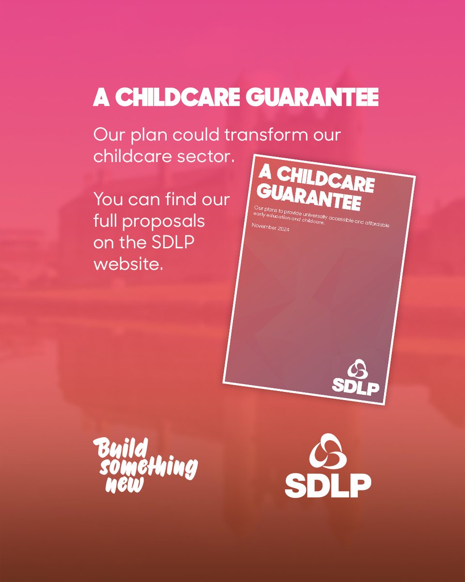 👨‍👩‍👦‍👦 Tomorrow we are launching our plan for childcare.

🫂 It's clear that our childcare model is broken, with families struggling to pay and businesses struggling to stay afloat.

🤝 Our Childcare Guarantee aims to halve childcare fees by 2030, providing families with stability.