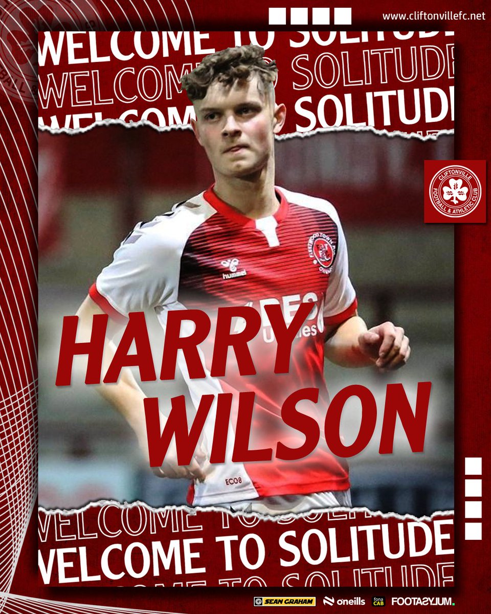 ✍️ Cliftonville Football Club are pleased to announce the signing of former Fleetwood Town midfielder Harry Wilson.

➡️ cliftonvillefc.net/2024/11/06/wil…