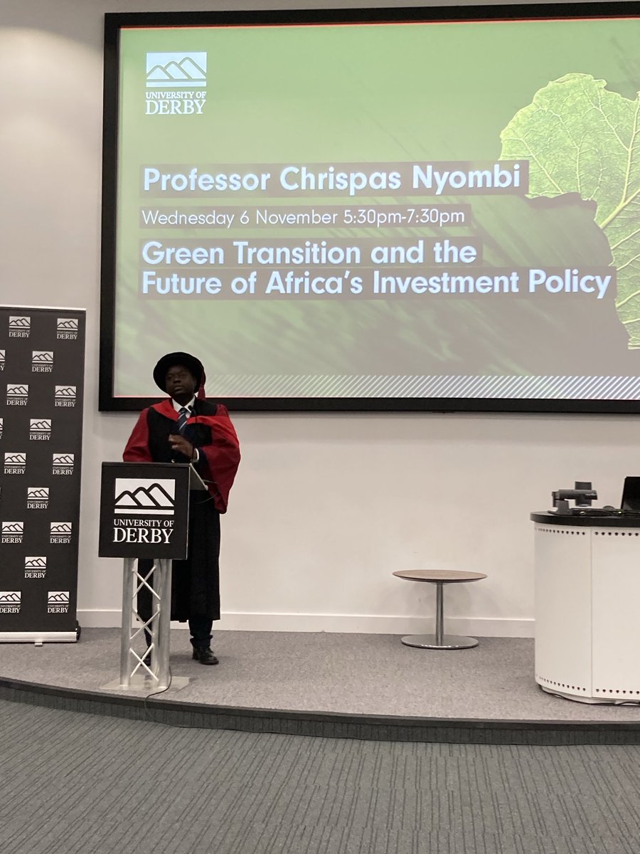 Honoured to be hosting Professor Chrispas Nyombi’s inaugural lecture ⁦<a href="/DerbyUni/">University of Derby</a>⁩ this evening