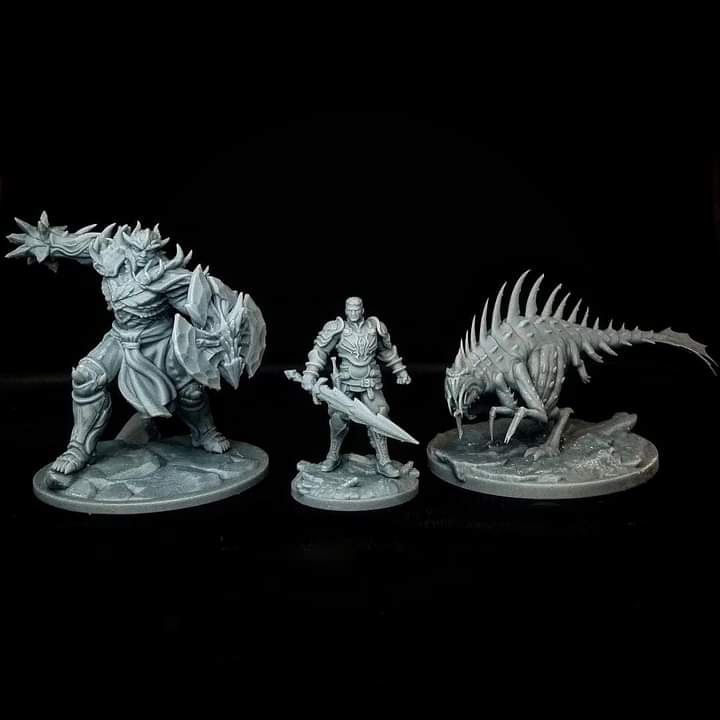 Beautiful sculpts from the Cosmere RPG by <a href="/bwisegames/">Brotherwise Games</a>. I'll be painting these for Nexus24, who's all gonna be there? 😁✨

#miniaturepainting #workinprogress #brotherwisegames #cosmererpg #cosmere #dragonsteel #3dprinting