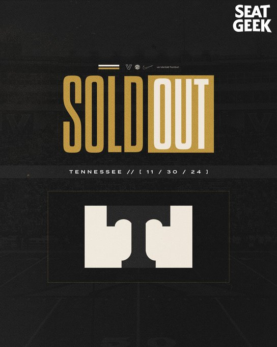 VandySportsProp's tweet photo. WE'RE ALL SOLD OUT!

PACK THE 'BANK ON SATURDAYS 🫡 https://t.co/iO3xXA0kxH