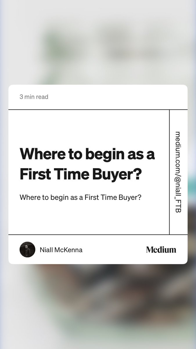 FTBuyerLondon's tweet photo. “Where to begin as a First Time Buyer?” by Niall McKenna

My experience as a #FTB first time buyer in London.  https://t.co/A5tllxQNFi https://t.co/m2UcDOIWuu