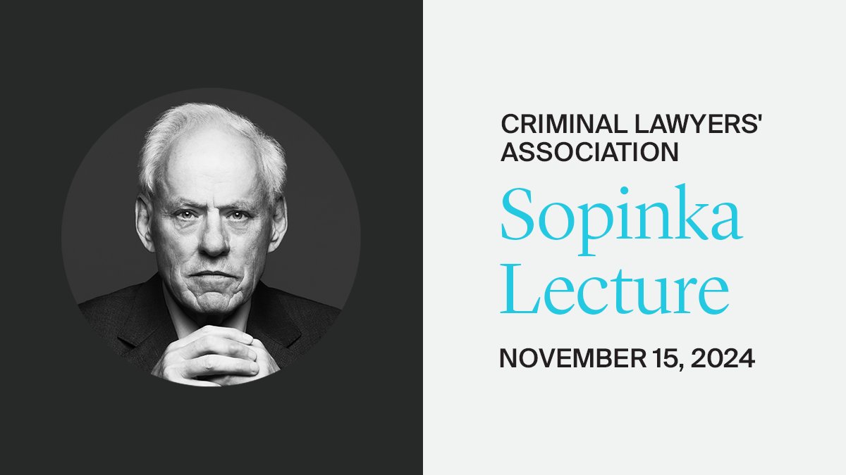David Doherty was invited to share his expertise at <a href="/ClaOntario/">Criminal Lawyers’ Association</a>'s 52nd Annual Fall Conference! David is looking forward to delivering this year’s Sopinka Lecture on the topic “Appellate Courts Can Always Use A Good Lawyer”. Don’t miss it! – ow.ly/3ImZ50U1rar
