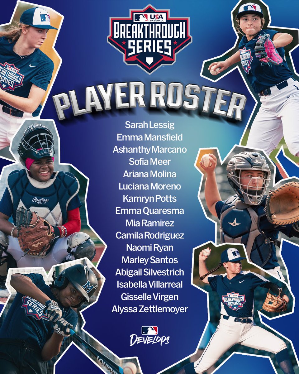MLBDevelops's tweet image. The Girls Baseball BTS Roster❤️🔥⚾️
See you at @JRTC42 Nov 7-10th 🫡