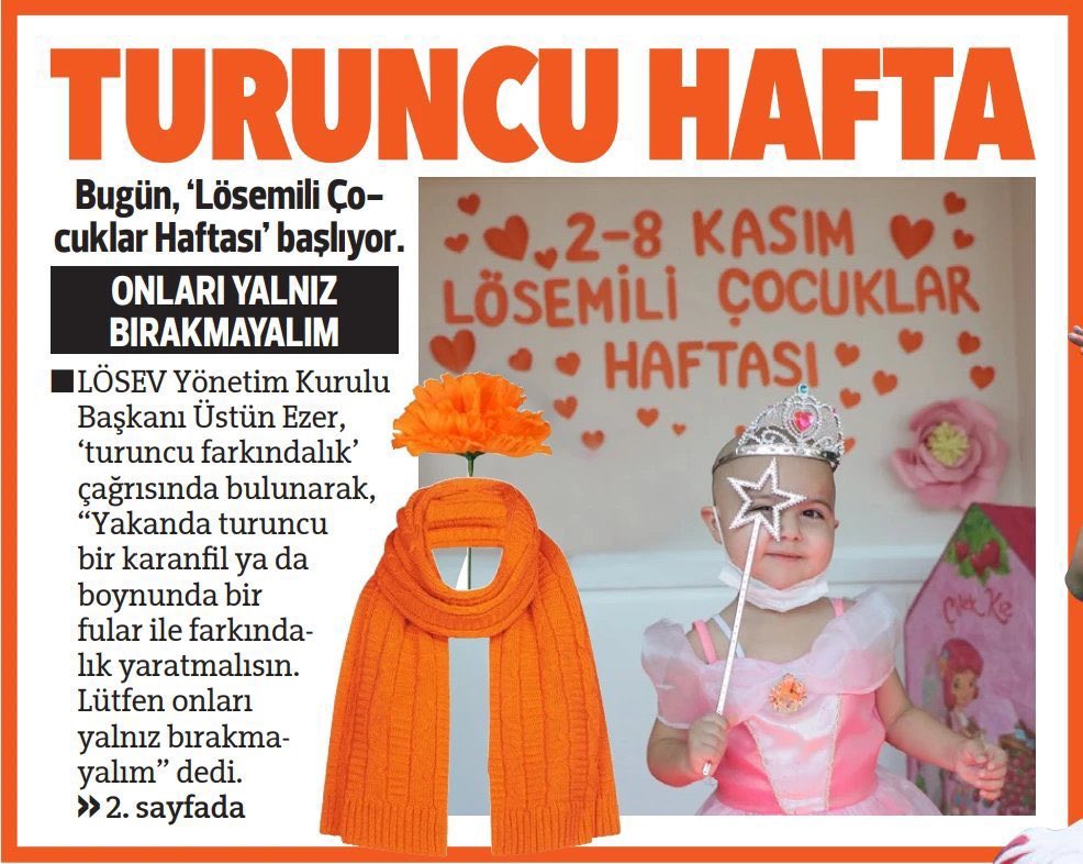 #BizKazanacağızLÖSEV

#BizKazanacağızLÖSEV 

2-8 Kasım Lösemili Çocuklar Haftası 
Umutla, desteklerinizle, binlerce çocuğa dokunuyoruz..
🧡🧡🧡
<a href="/losev1998/">LÖSEV</a>