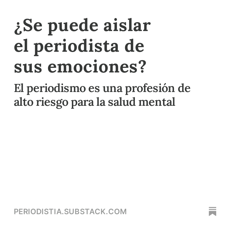 periodistia's tweet image. Por suerte “hay muchísimas personas interesadas en ayudar a que esto cambie, a que la #SaludMental no sea un pensamiento a posteriori, sino que sea una prioridad” open.substack.com/pub/periodisti… Porque no se trata de algo aislado #MHJS24 @selfinvestigate @cabralens @mipumh @UniversidadMH