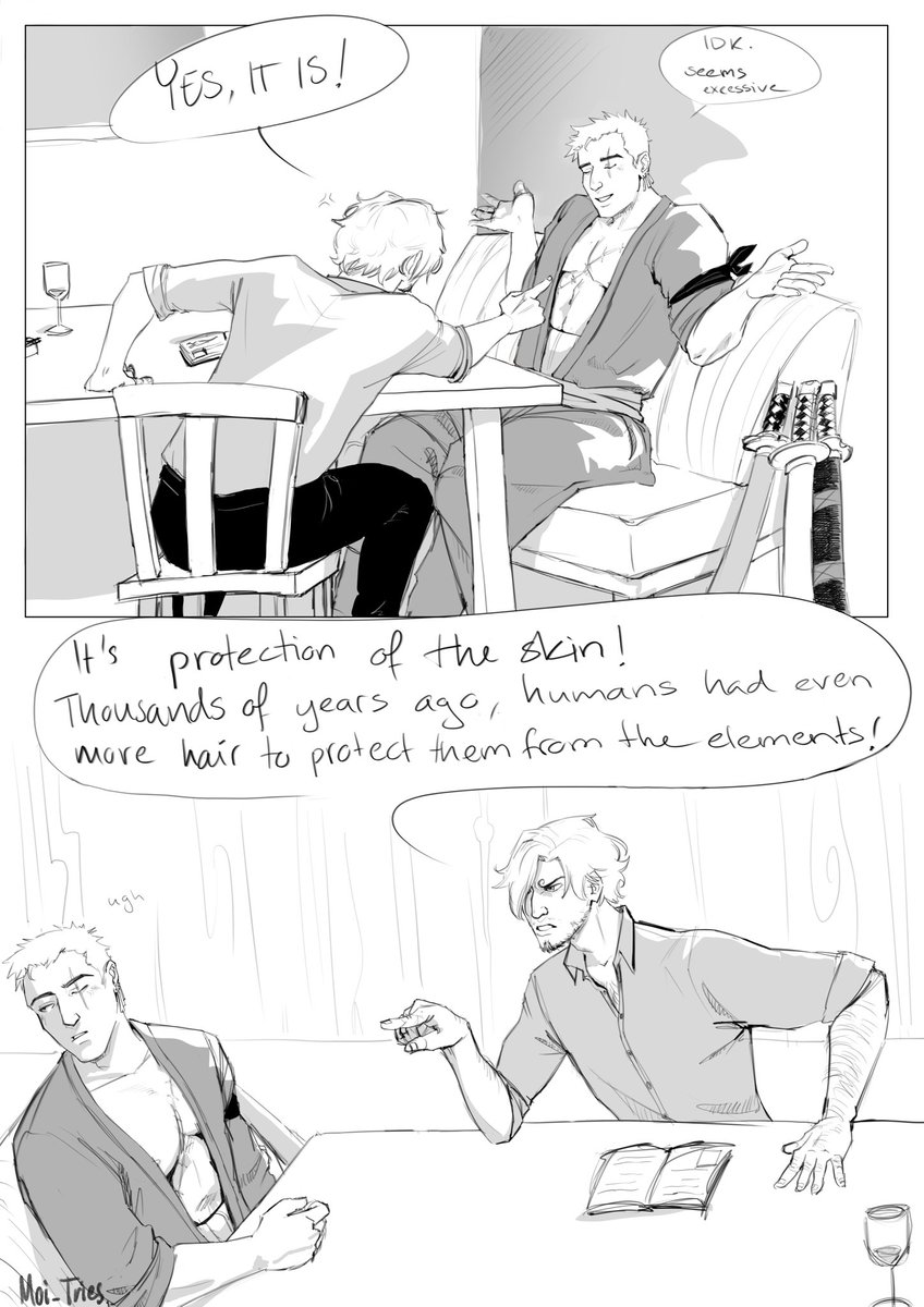 moi_tries's tweet photo. Zosan comic „Peachfuzz“ 1/2

A celebration of Sanji.

Based on a real conversation. Thanks, for calling me hairy, you‘re the mvp. 

#Onepiece #zosan https://t.co/m2CRL8PvkG