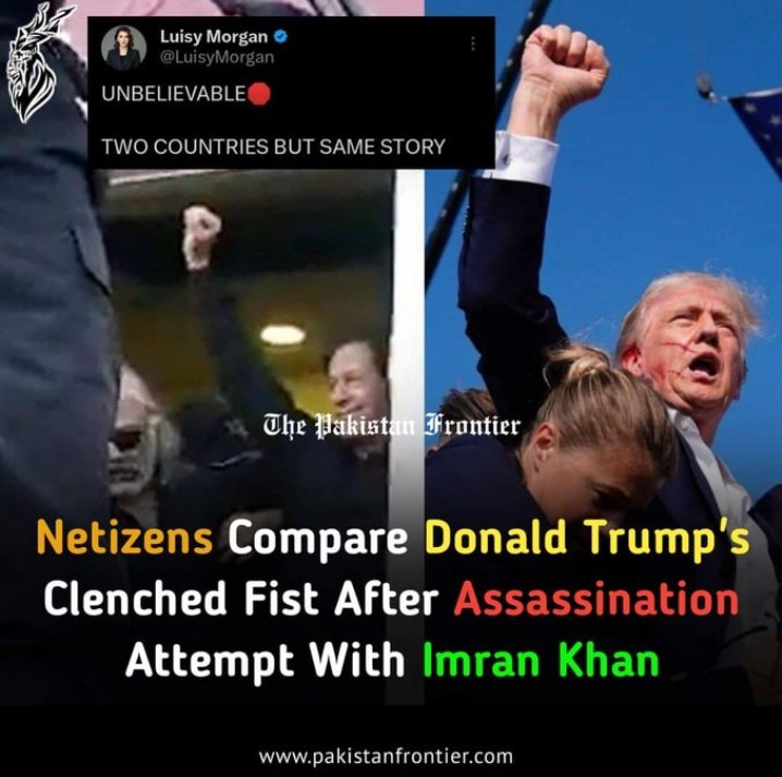 𝐓𝐖𝐎 𝐂𝐎𝐔𝐍𝐓𝐑𝐈𝐄𝐒 𝐒𝐀𝐌𝐄 𝐒𝐓𝐎𝐑𝐘

They wanna silence me because I would never let them silence you, they're not after me they're after you and I just happened to standing in their way. - Imran Khan &amp; Donald Trump

#USElection2024 #Trump #ImranKhan