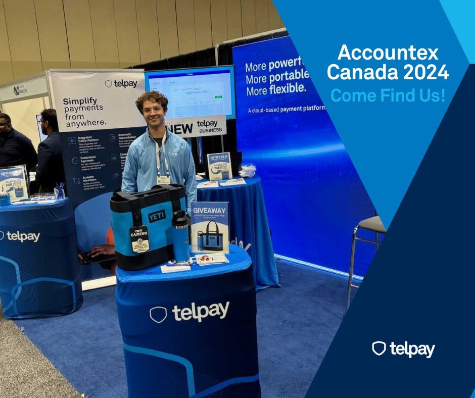 Telpay's tweet image. It's the final day at Accountex Canada 2024 in Toronto! If you haven’t yet, stop by Booth #510 and enter our Telpay branded Yeti giveaway!
#AccountexCanada2024 #Telpay #PaymentSolution #Fintech