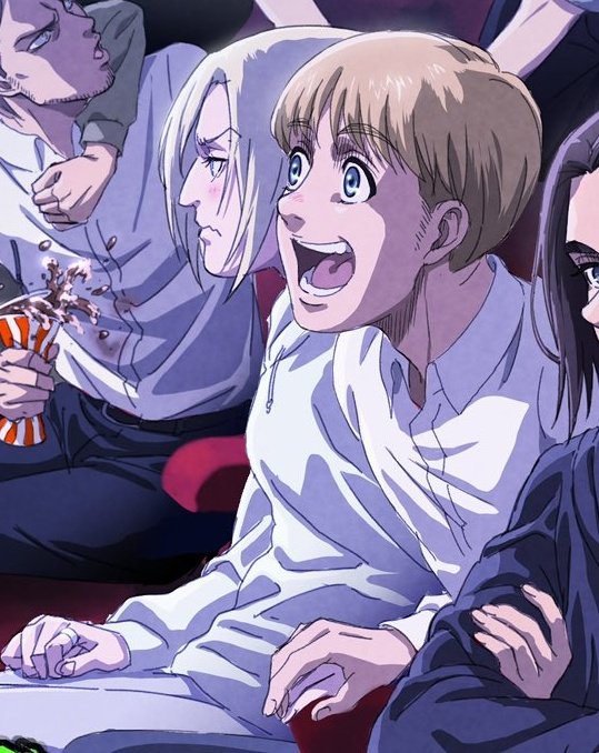 aruanicentric's tweet photo. Armin and Annie “holding hands” on a new Actor Au illustration! https://t.co/tzu2vdputA