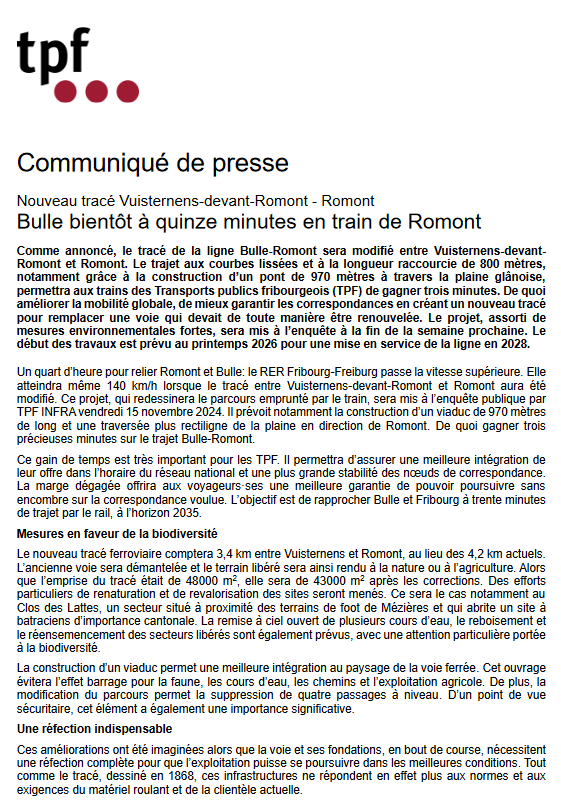 assoARDSL's tweet photo. #Bulle à 15 min de train de #Romont à compter du #SA2029. @Etat_Fribourg @TPFribourg https://t.co/Q1cVXKOCCj