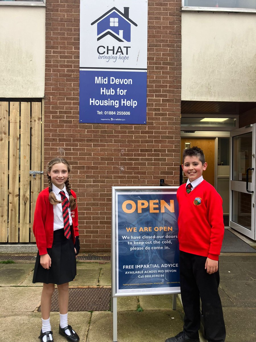 Thank you again for all our Harvest Donations. Our School Council Chair and Vice Chair helped to deliver all these items to CHAT.