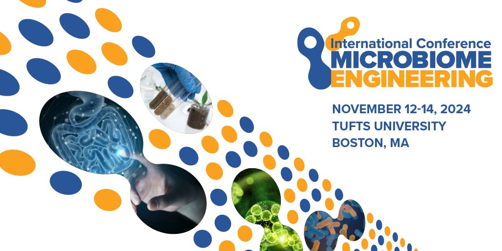 Less than one week until the 7th International Conference on Microbiome Engineering, an event that integrates synthetic biology, systems biology, microbial ecology, and bioinformatics across a range of application spaces. Learn more and register at bit.ly/3Tsu74z.