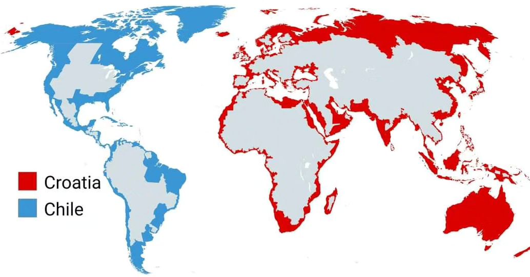 theepicmap's tweet photo. Chilean and Croatian empires at their greatest extent https://t.co/KQqmc4w8Xc