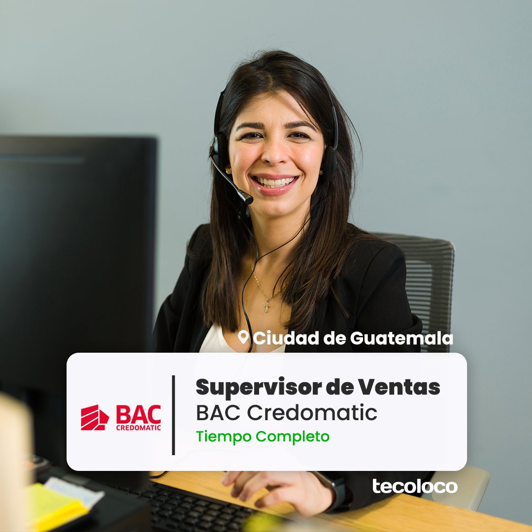 EmpleoGuatemala's tweet photo. Mitad de semana, pero nunca es tarde para avanzar en tu carrera. 🚀👌

¡Hoy es un gran día para postularte y dar un paso más hacia tu futuro profesional en BAC CREDOMATIC!

⏩ Explora los requisitos y aplica fácilmente haciendo click en el siguiente link: https://t.co/oVofguVDIu https://t.co/KaJ7BgylQ5