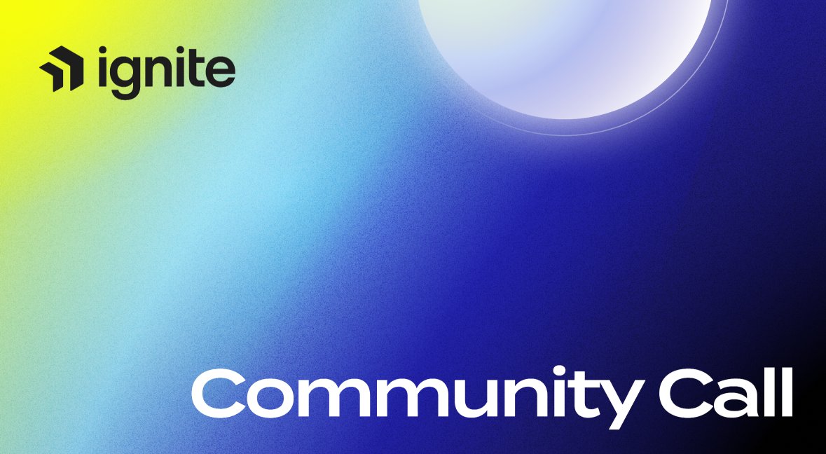 ignite's tweet image. Back again with @toschdev hosting the Ignite Community call.
Tomorrow, Thursday at 1pm CET we’re back. This week we're covering:
- Most used CLI commands,
- Potential Ignite App Bounty
- Multi-node Testnet Bounty
- Spaceship Tutorial
Add the calendar! bit.ly/IgniteCalls