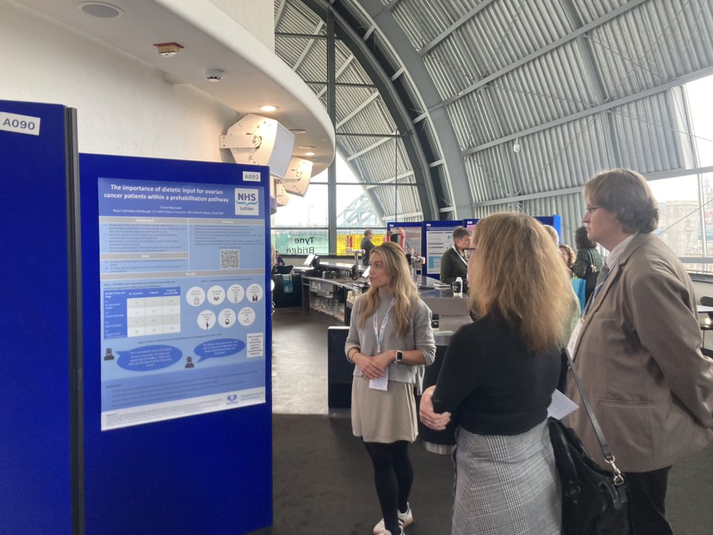 Lia Garden (@lia_garden_rd) on Twitter photo Had a great time at #BAPEN2024
Here’s Fiona MacLeod presenting her poster on the benefits of a dietetic prefab service for ovarian cancer patients. Fabulous patient feedback demonstrating the benefit of dietetic input <a href="/NHSL_Dietetics/">NHS Lothian Dietitians</a> Had a great time at #BAPEN2024
Here’s Fiona MacLeod presenting her poster on the benefits of a dietetic prefab service for ovarian cancer patients. Fabulous patient feedback demonstrating the benefit of dietetic input <a href="/NHSL_Dietetics/">NHS Lothian Dietitians</a>