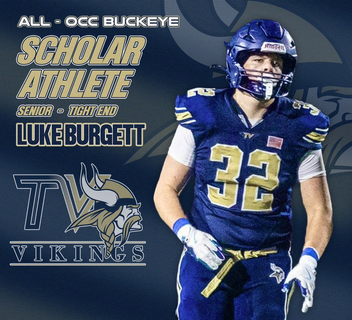 Congratulations to this bright young man for earning All OCC Scholarship Athlete. 
#FearTheHorns