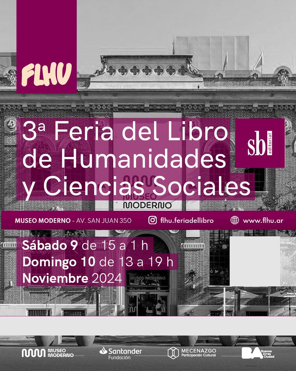 ¡Los esperamos en la nueva FLHU en la Noche de los Museos!