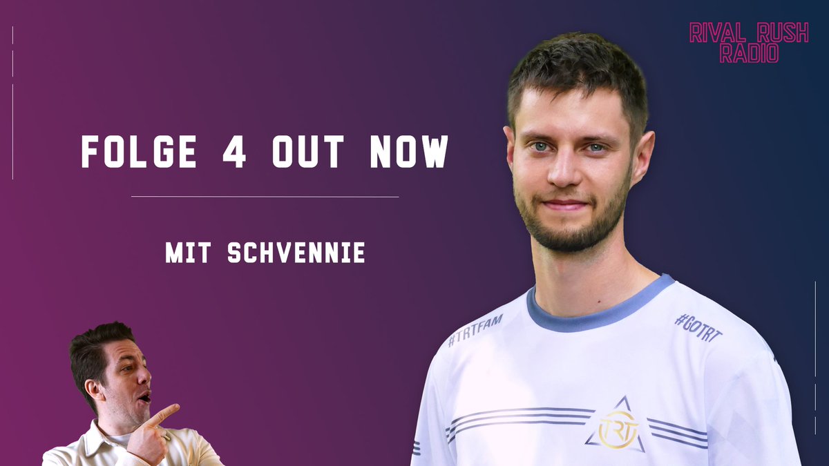 RivalRushRadio (@rushrivalradio) on Twitter photo Mit Verzögerung präsentieren wir Folge 4!
Diesmal gibt der wunderbare <a href="/schvennie_rl/">schvennie.</a> exklusive Einblicke in die Org von <a href="/TrinitasEsports/">Trinitas Esports</a> 🥳
Auch die Highlights des letzten <a href="/RivalRushRL/">Rival Rush</a> Spieltags und irre Tipps für Spielwoche 4 dürfen nicht fehlen! 🔥
podcasters.spotify.com/pod/show/rival… Mit Verzögerung präsentieren wir Folge 4!
Diesmal gibt der wunderbare <a href="/schvennie_rl/">schvennie.</a> exklusive Einblicke in die Org von <a href="/TrinitasEsports/">Trinitas Esports</a> 🥳
Auch die Highlights des letzten <a href="/RivalRushRL/">Rival Rush</a> Spieltags und irre Tipps für Spielwoche 4 dürfen nicht fehlen! 🔥
podcasters.spotify.com/pod/show/rival…